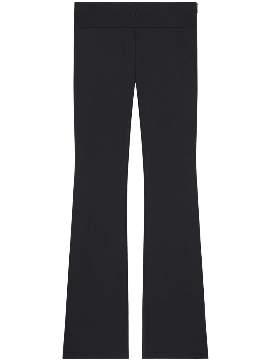COURREGES PRE Scuba Boot Leg Pants In Black