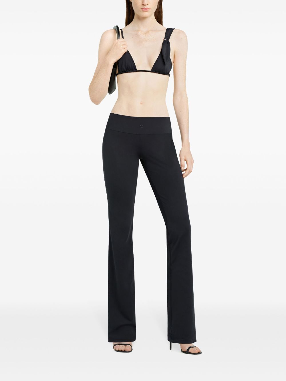 COURREGES PRE Scuba Boot Leg Pants In Black