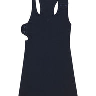 COURREGES PRE '90's Rib Mini Dress In Blue