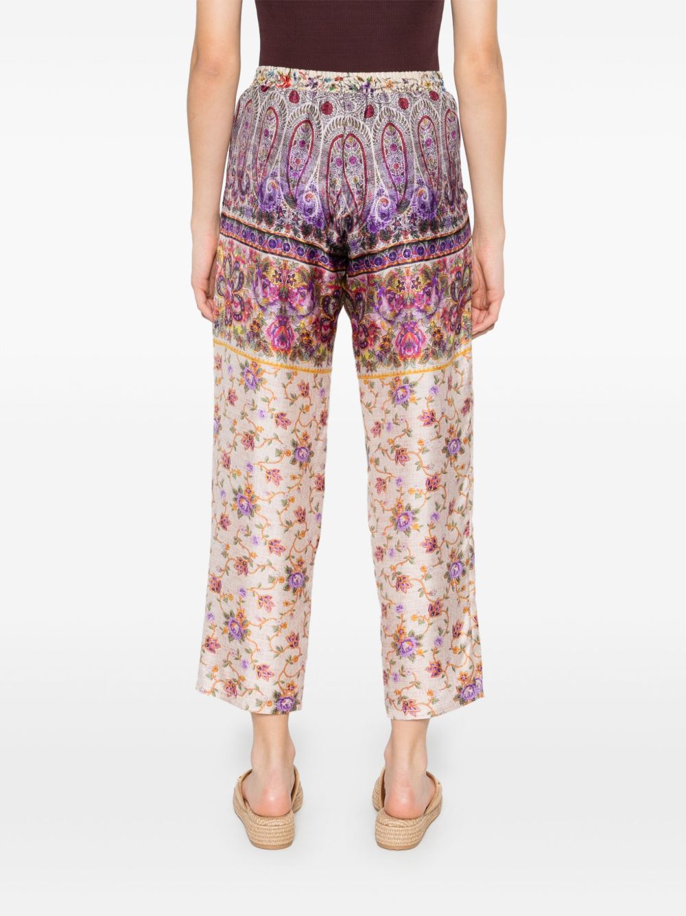 Pierre Louis Mascia SIlk Trousers In Purple