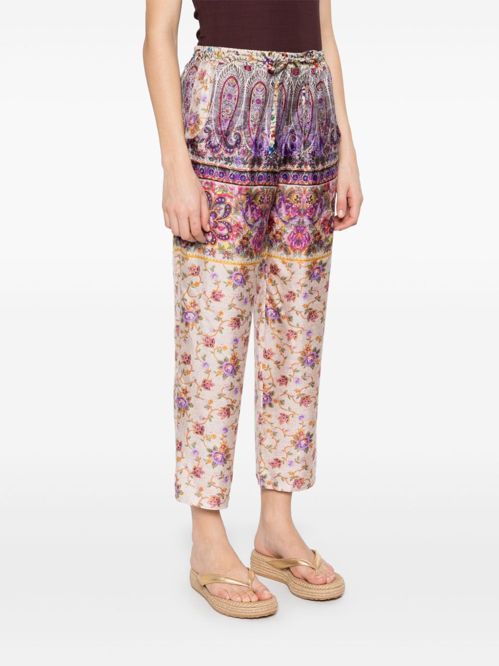 Pierre Louis Mascia SIlk Trousers In Purple