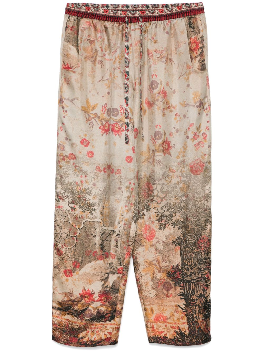 Pierre Louis Mascia Silk Trousers