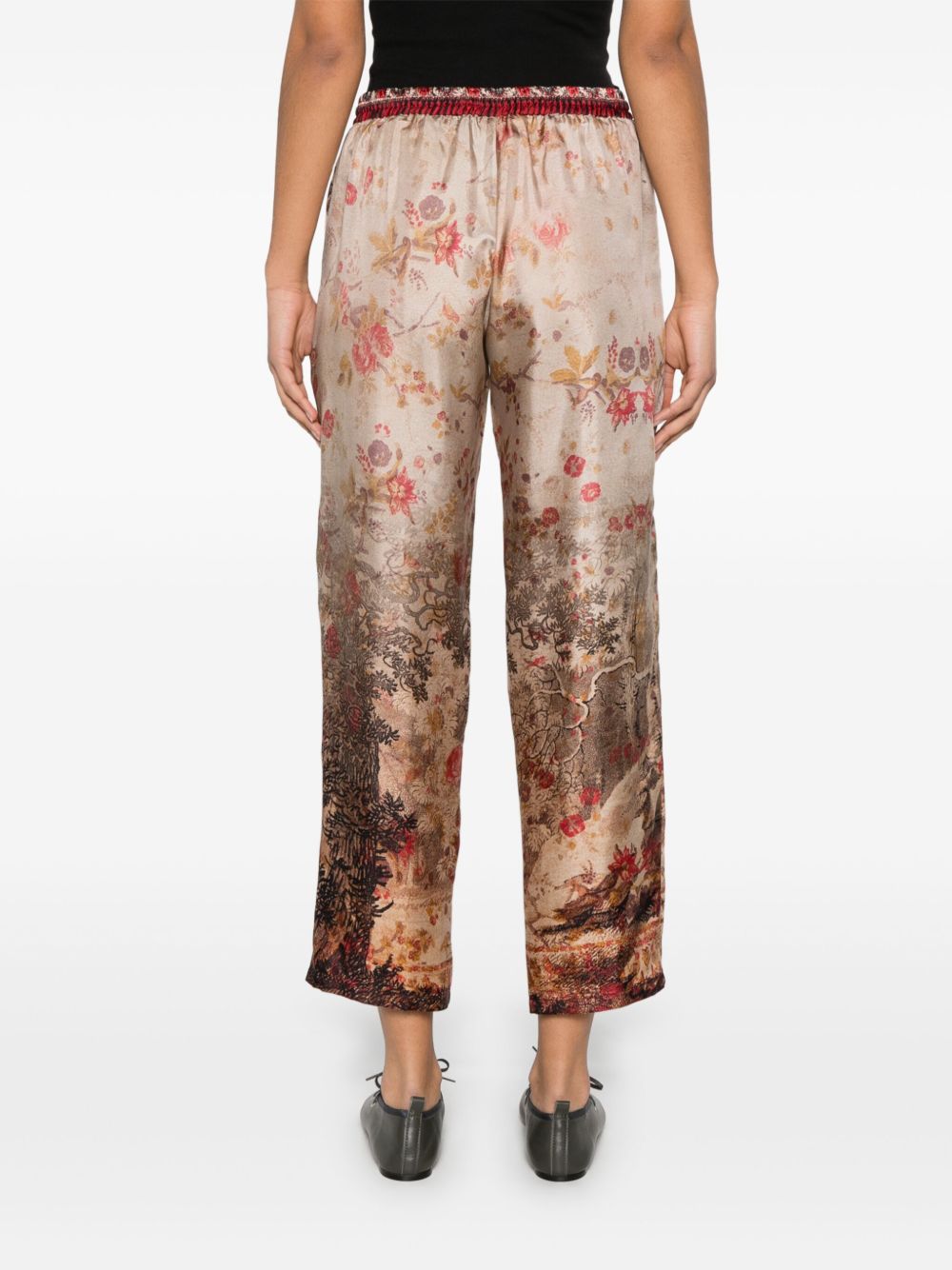 Pierre Louis Mascia Silk Trousers