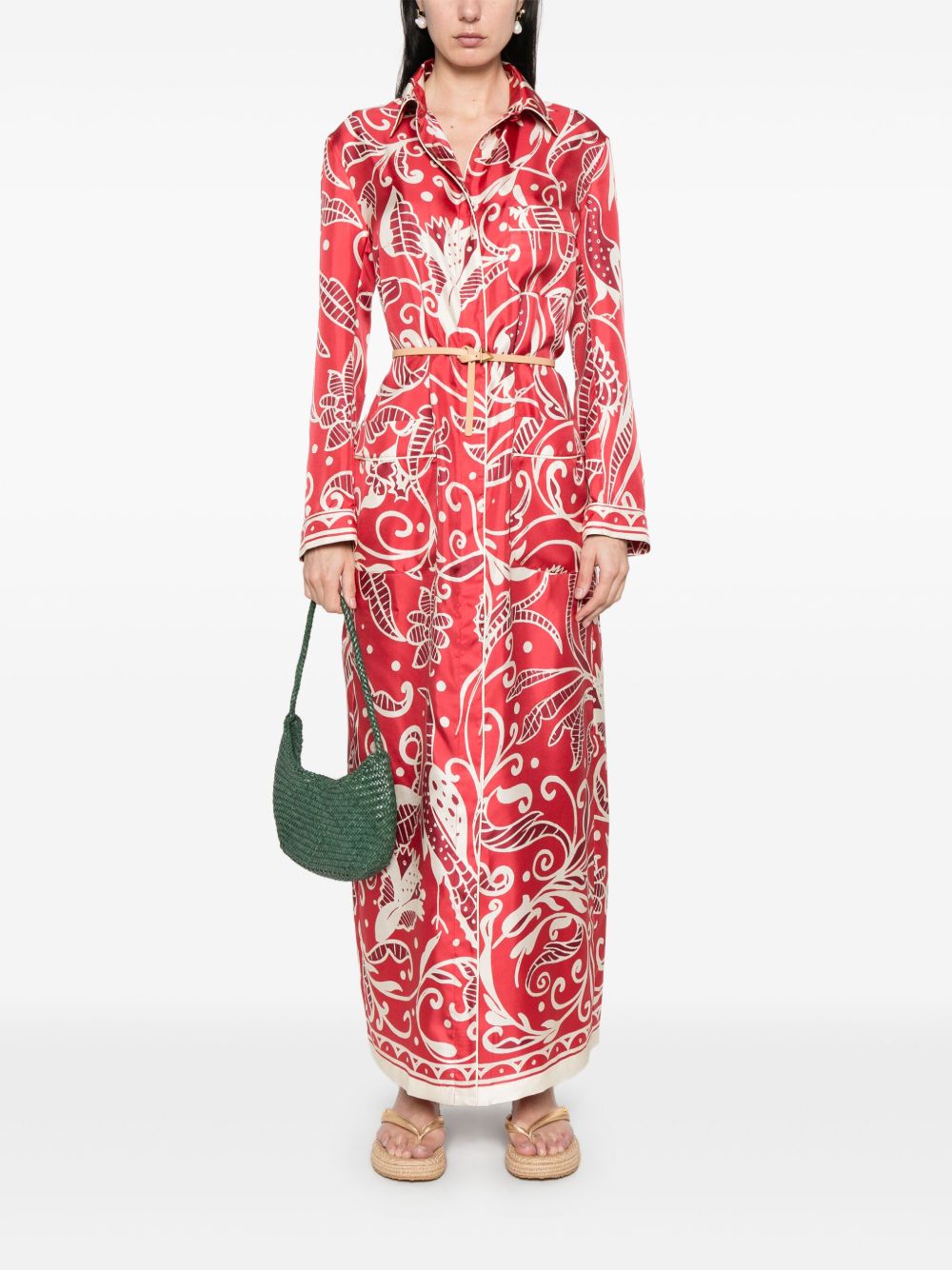 F.R.S . Pentesilea Maxi Dress In Red