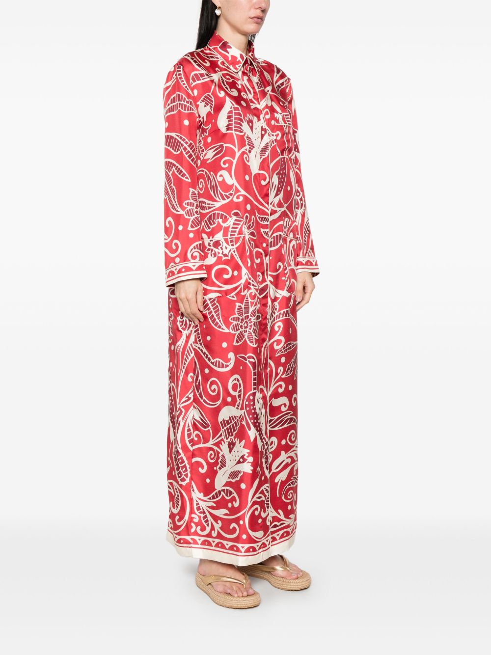 F.R.S . Pentesilea Maxi Dress In Red