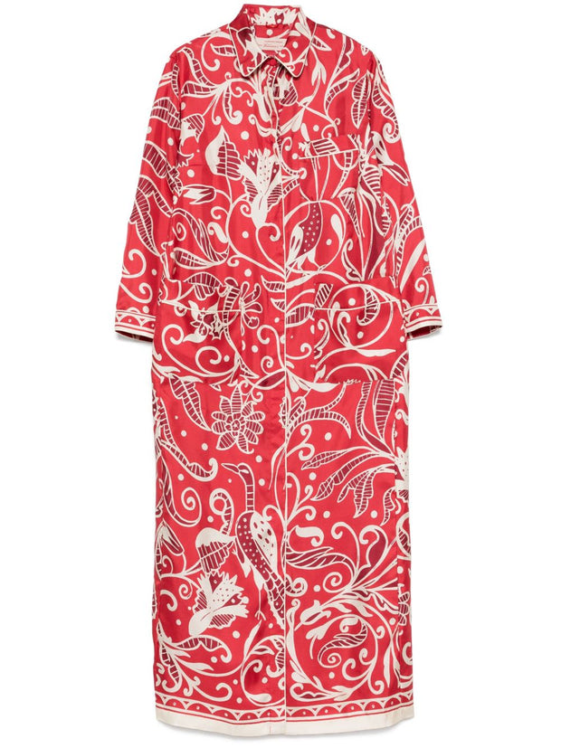 F.R.S . Pentesilea Maxi Dress In Red