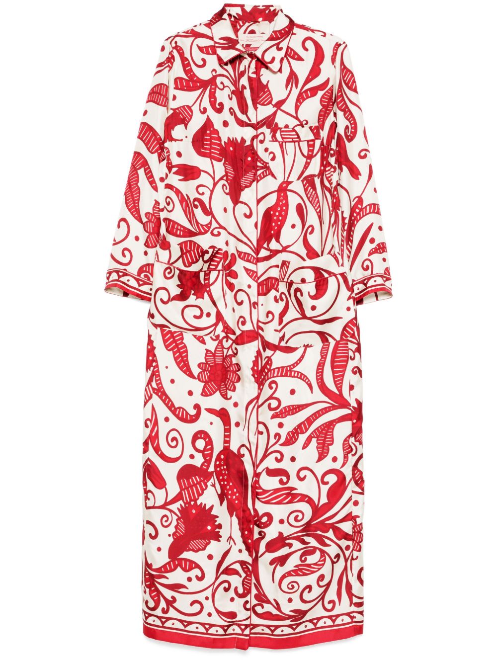 F.R.S . Silk Maxi Dress In White