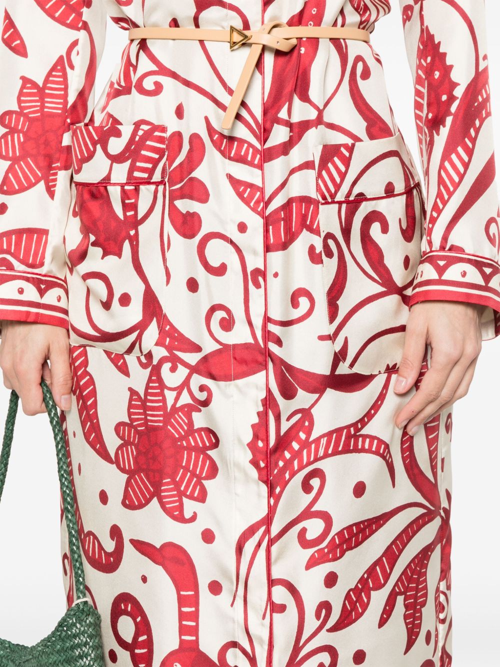 F.R.S . Silk Maxi Dress In White