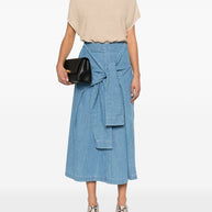 Fabiana Filippi Crewneck Sweater With Linen Blend