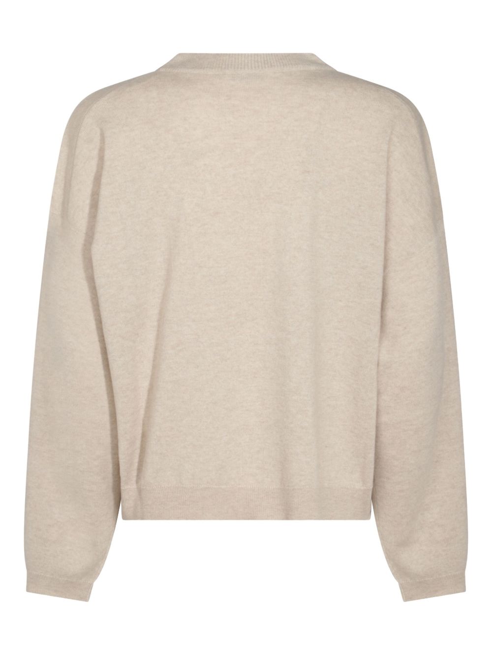 Brunello Cucinelli Silk And Wool Blended Sweater - Beige