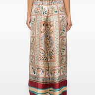 Pierre Louis Mascia Aloe Silk Palazzo Pants