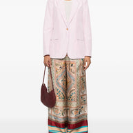 Pierre Louis Mascia Aloe Silk Palazzo Pants