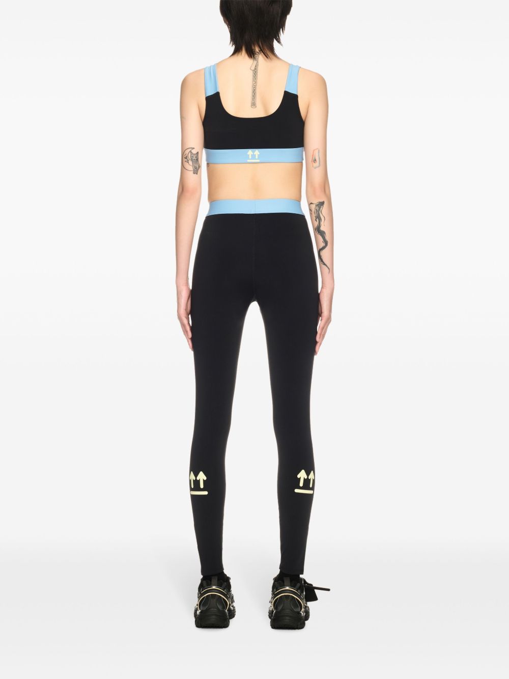 Off White Sports Top In Black