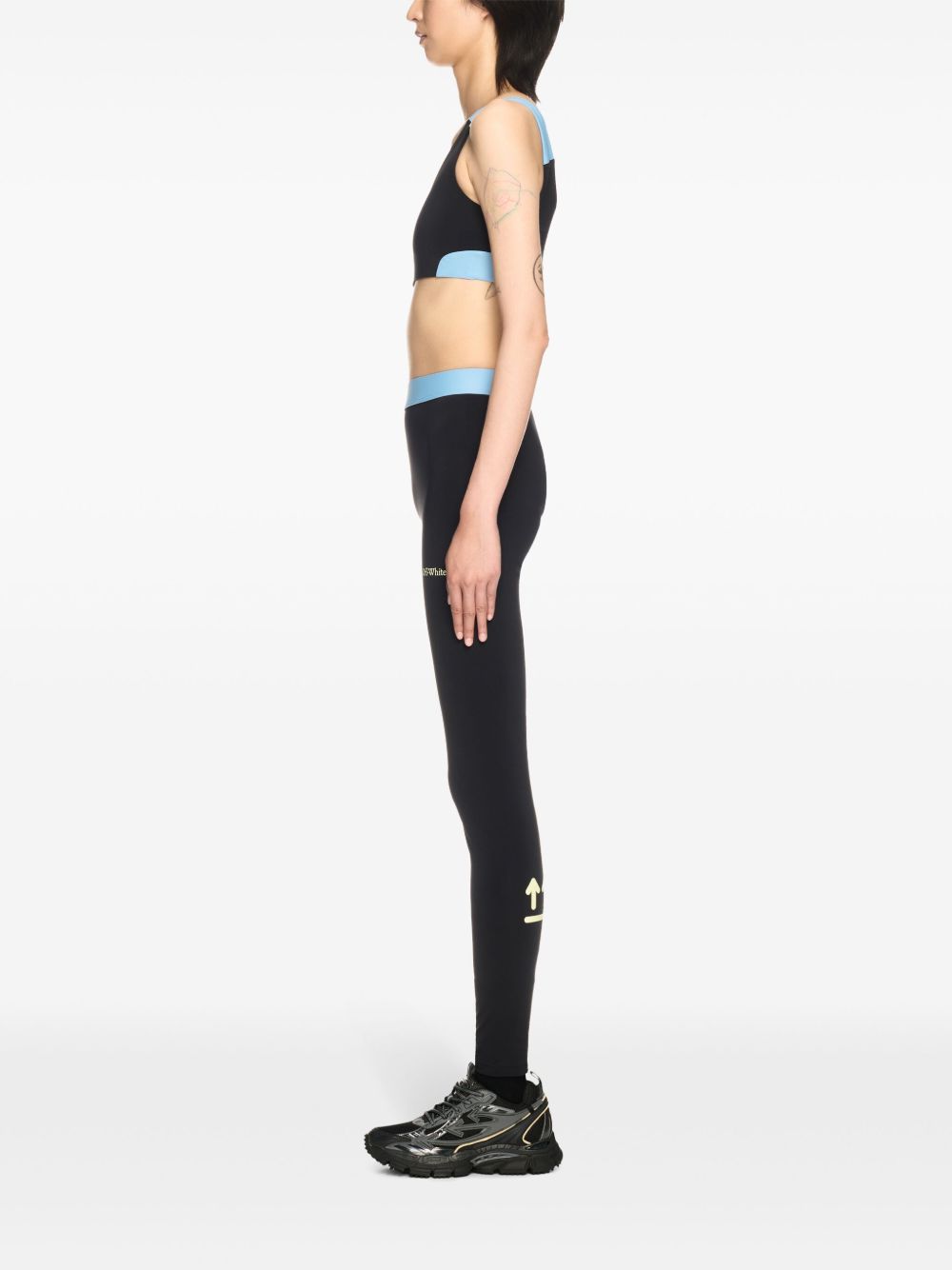 Off White Sports Top In Black