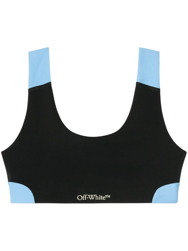Off White Sports Top In Black