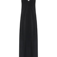 MM6 Maison Margiela Long Silk Dress - Black