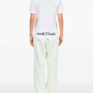 MM6 Maison Margiela Printed Cotton T-shirt - White