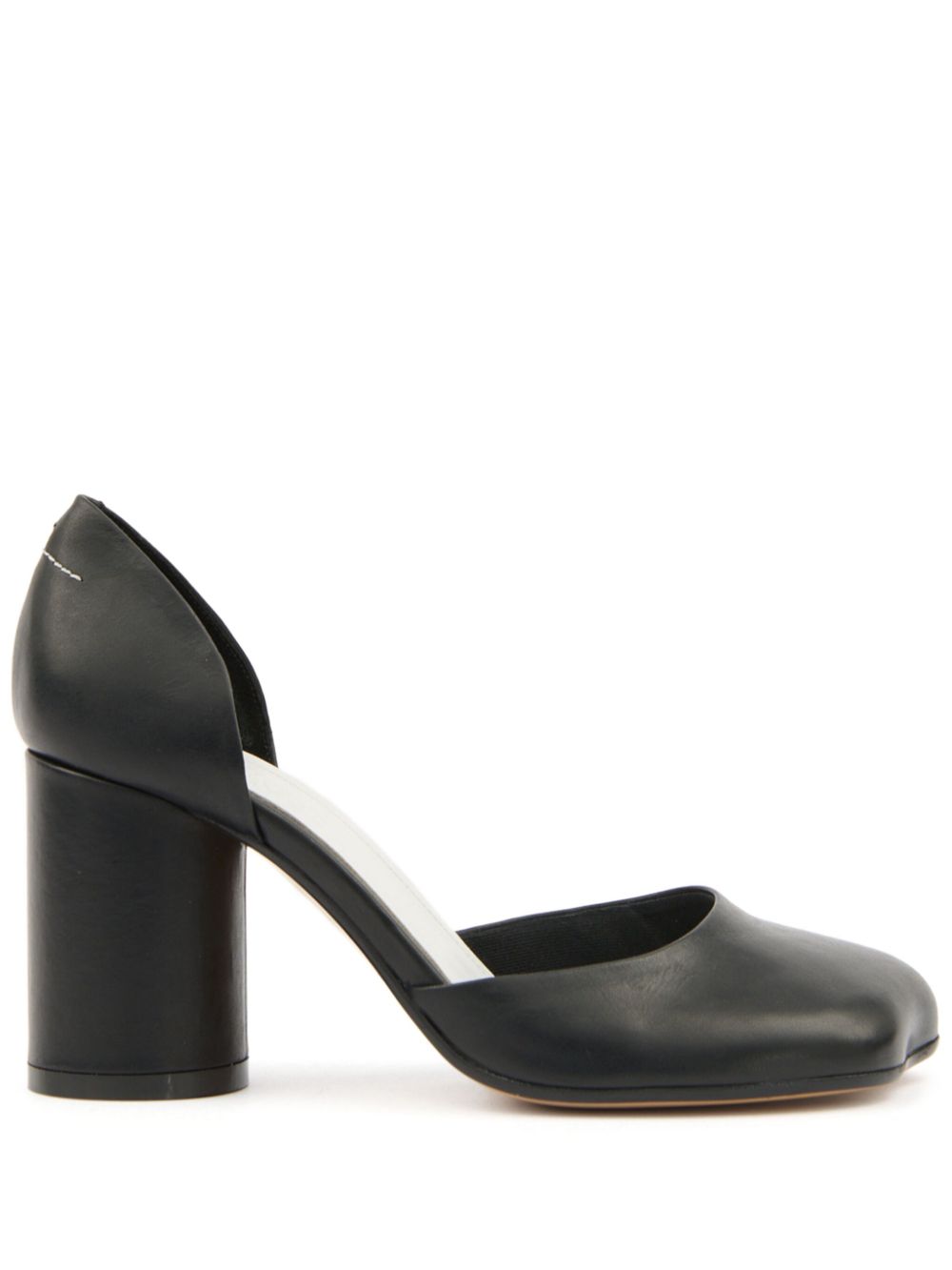 MM6 Maison Margiela Black Leather Pumps