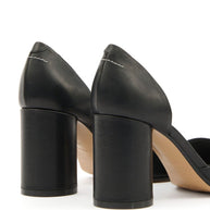 MM6 Maison Margiela Black Leather Pumps