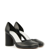 MM6 Maison Margiela Black Leather Pumps