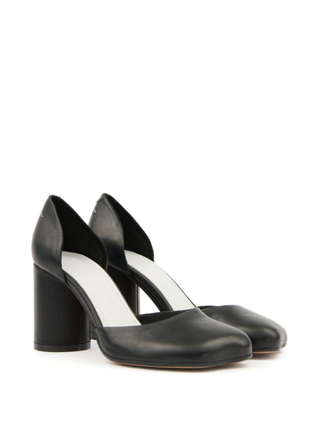 MM6 Maison Margiela Black Leather Pumps