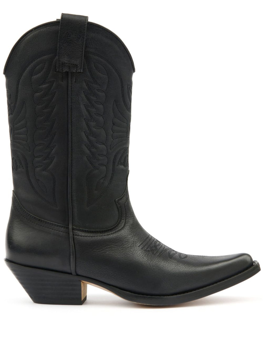 MM6 Maison Margiela Florence Leather Boots - Black