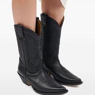 MM6 Maison Margiela Florence Leather Boots - Black