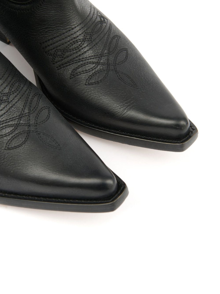 MM6 Maison Margiela Florence Leather Boots - Black