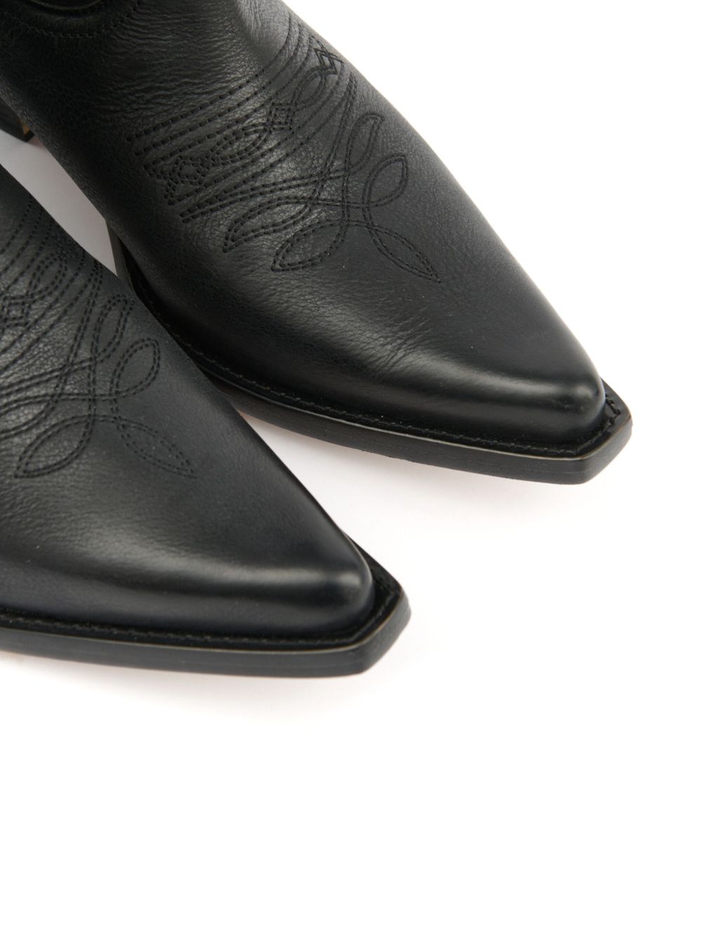 MM6 Maison Margiela Florence Leather Boots - Black