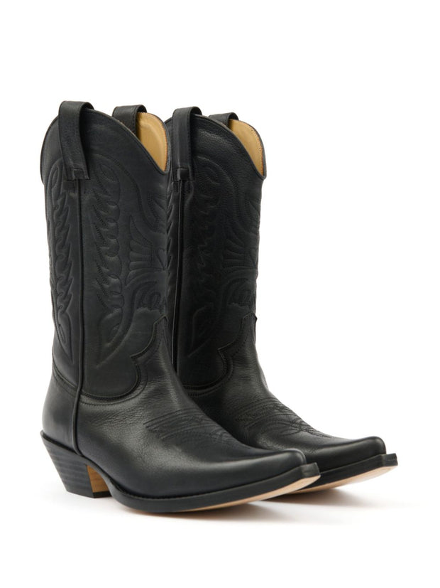 MM6 Maison Margiela Florence Leather Boots - Black