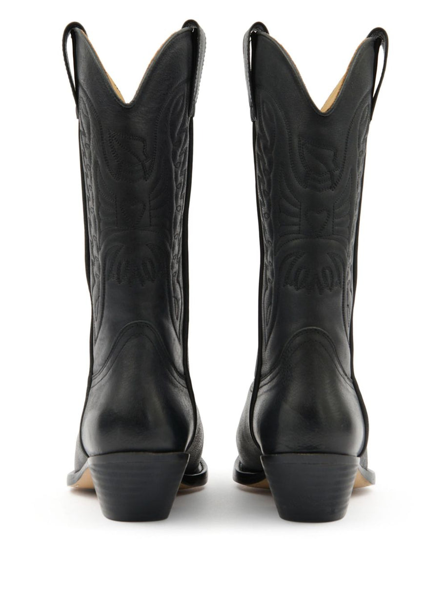 MM6 Maison Margiela Florence Leather Boots - Black
