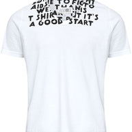 MM6 Maison Margiela Printed Cotton T-shirt - White