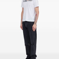 MM6 Maison Margiela Printed Cotton T-shirt - White