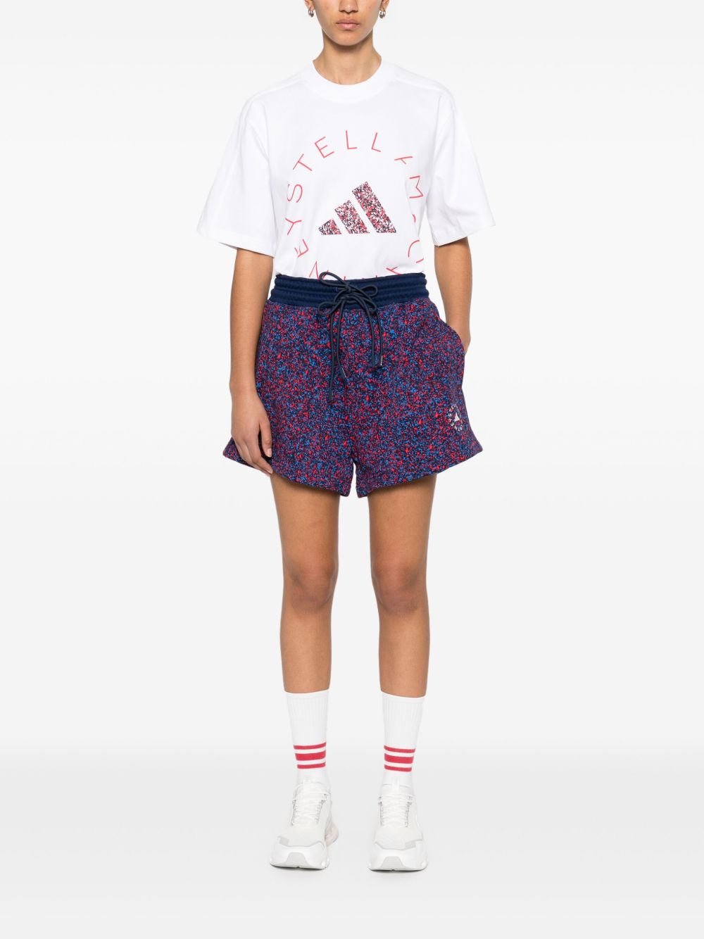 Adidas By Stella McCartney Shorts In Purple