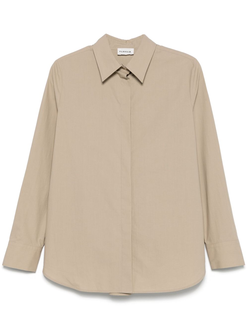 Parosh Cotton Shirt In Beige