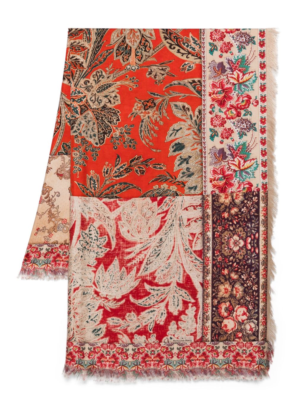 Pierre Louis Mascia Aloeuw Silk Scarf In Red