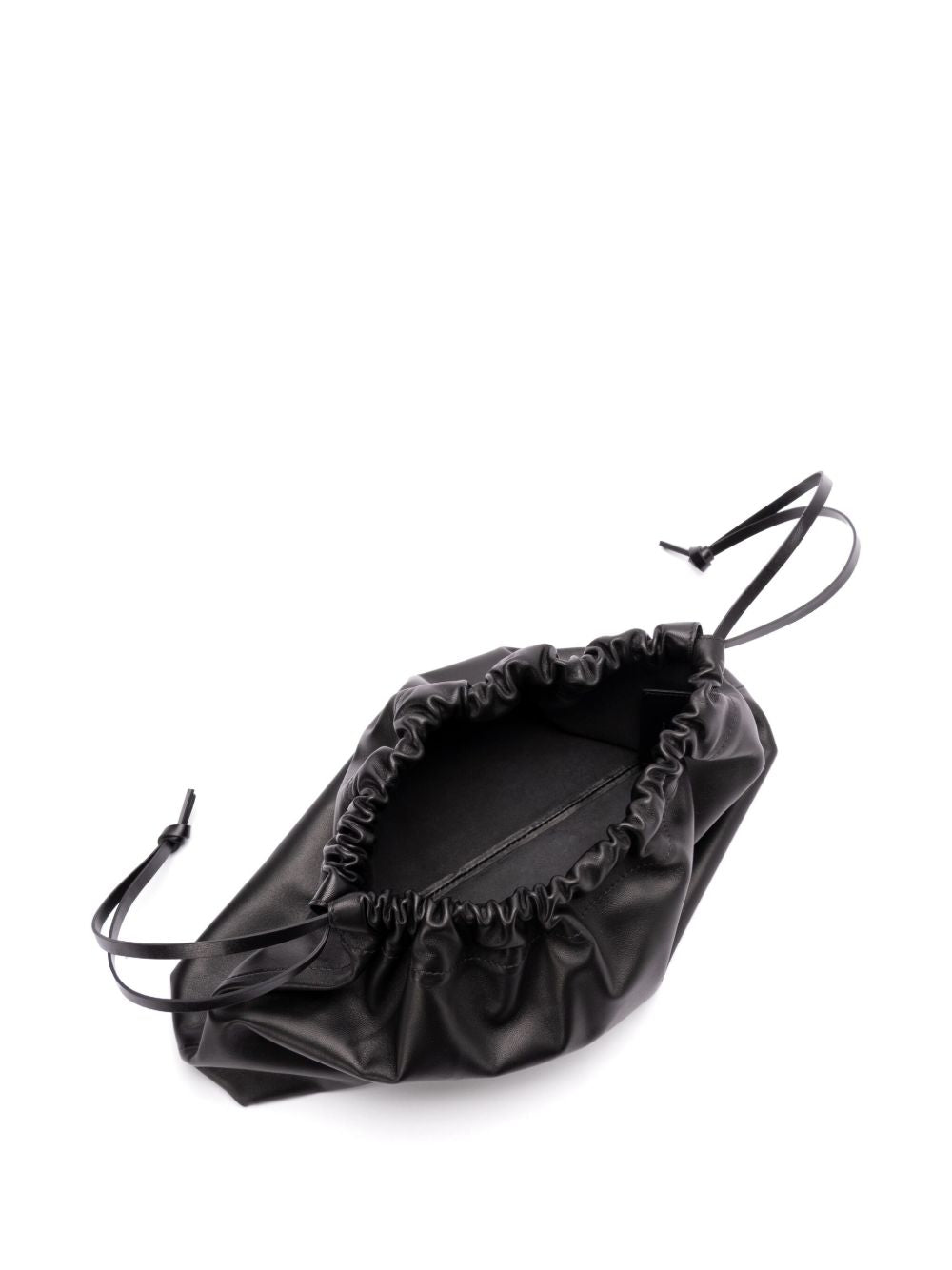 Jil Sander Curve Shoulder Bag In Black