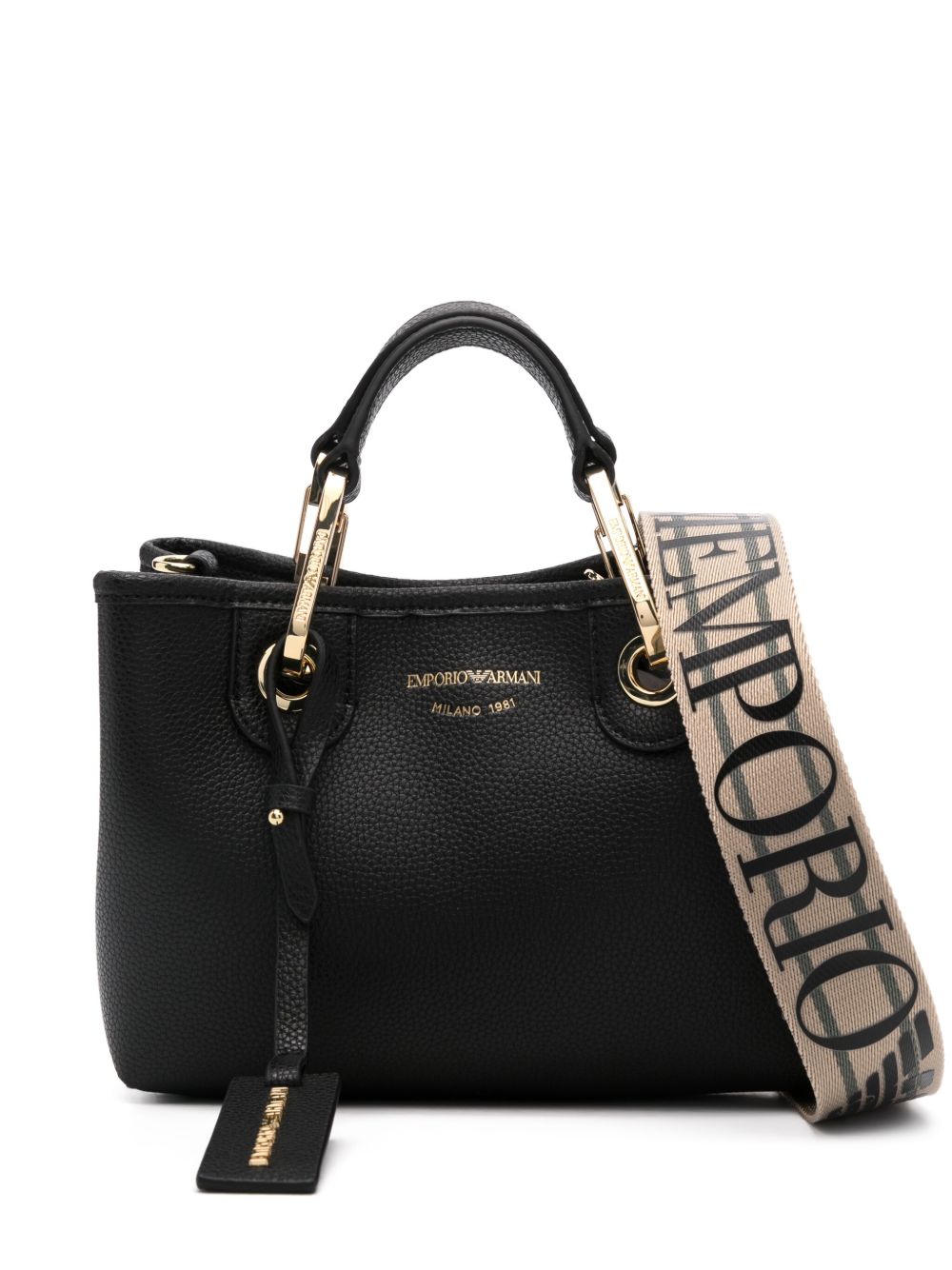 Emporio Armani Faux Leather Shopper Bag