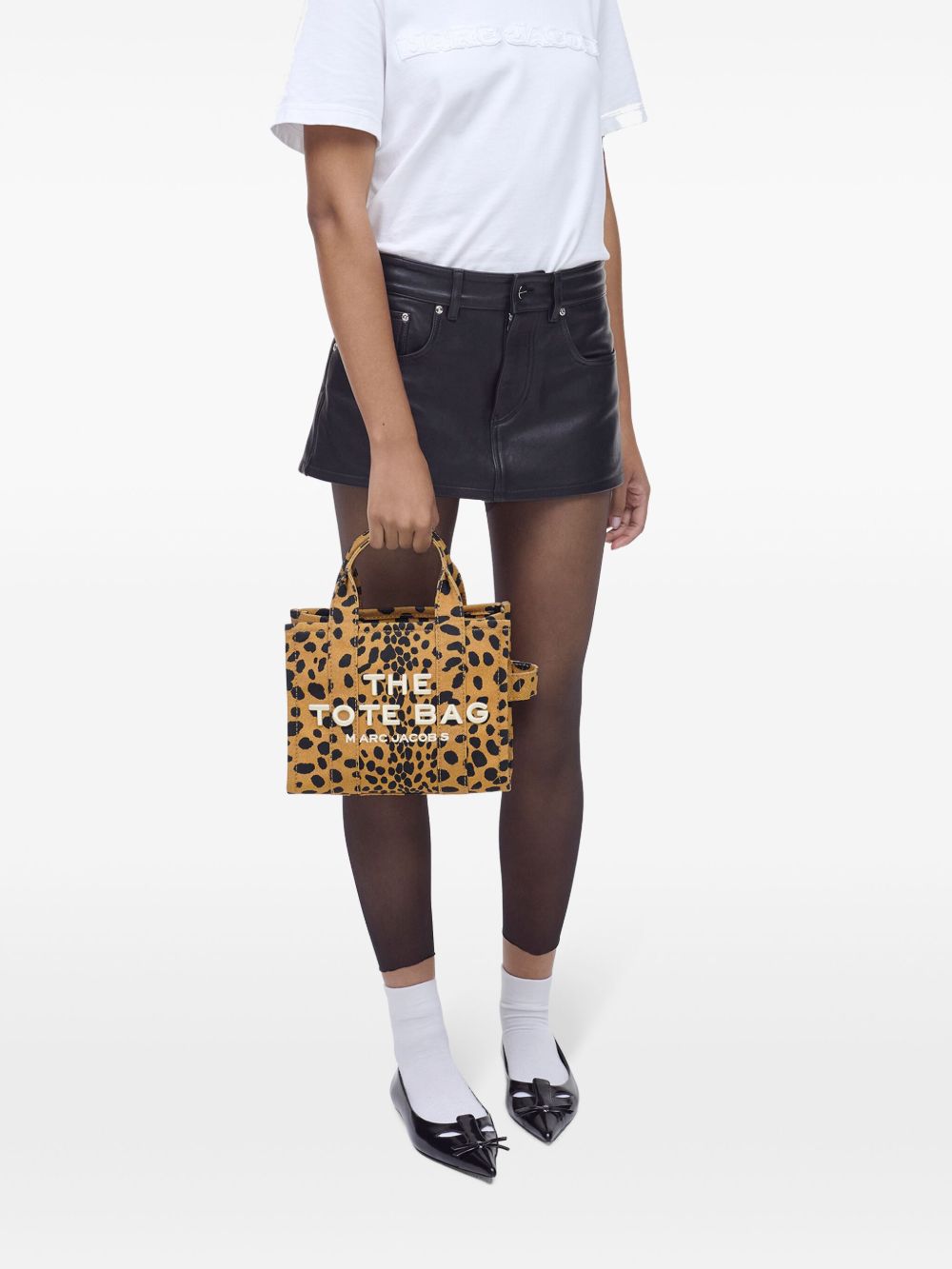 Marc Jacobs Cheetah Small Canvas Tote Bag