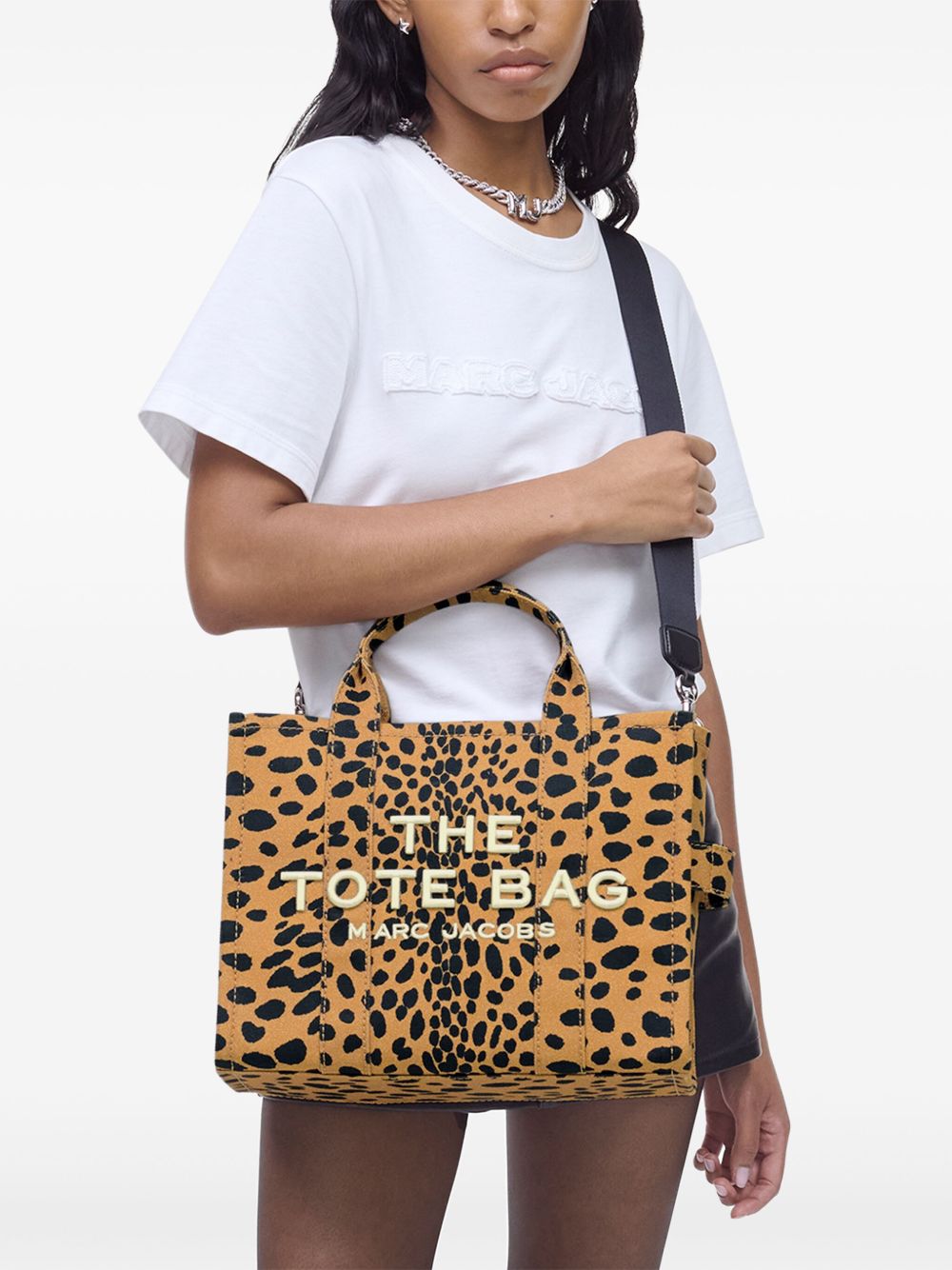 Marc Jacobs Cheetah Medium Canvas Tote Bag