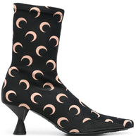 MARINE SERRE Moon Sock Boots In Black