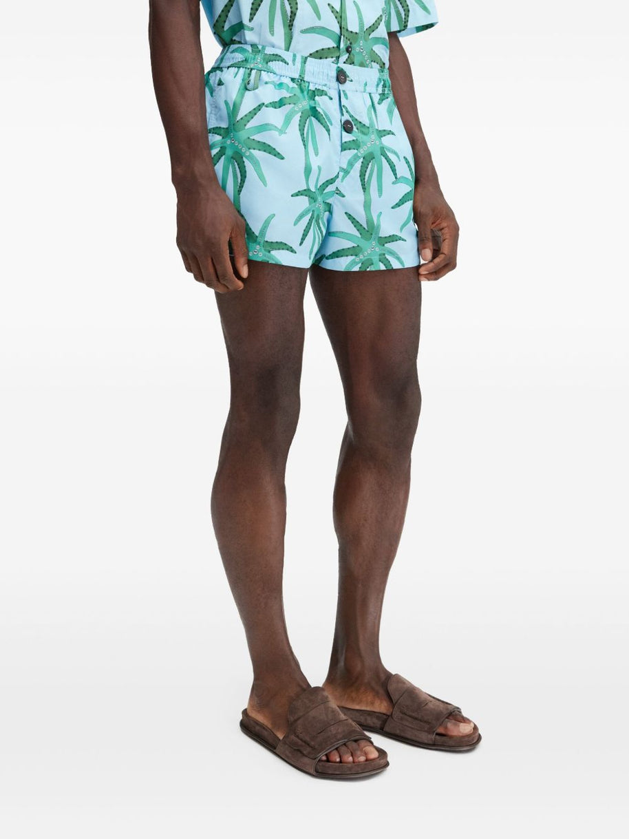 JACQUEMUS Swim Shorts In Clear Blue