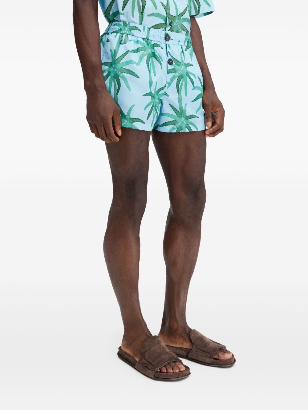JACQUEMUS Swim Shorts In Clear Blue