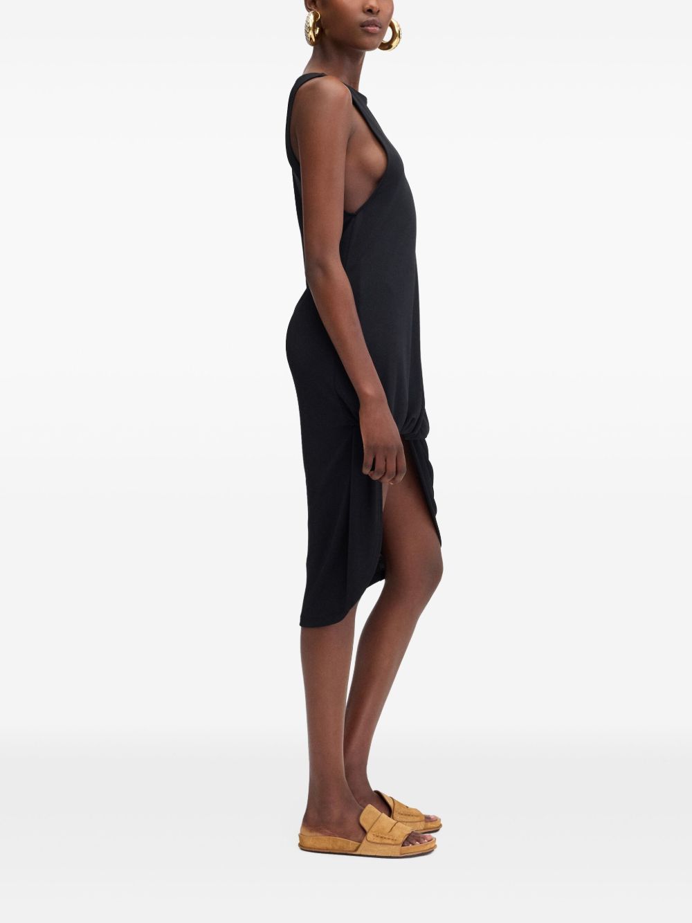 JACQUEMUS Peplo Mini Dress In Black