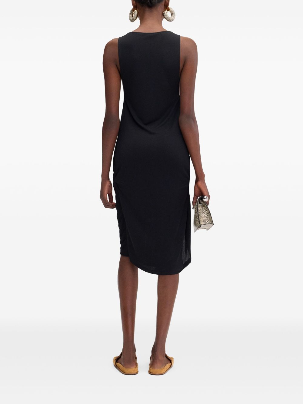 JACQUEMUS Peplo Mini Dress In Black