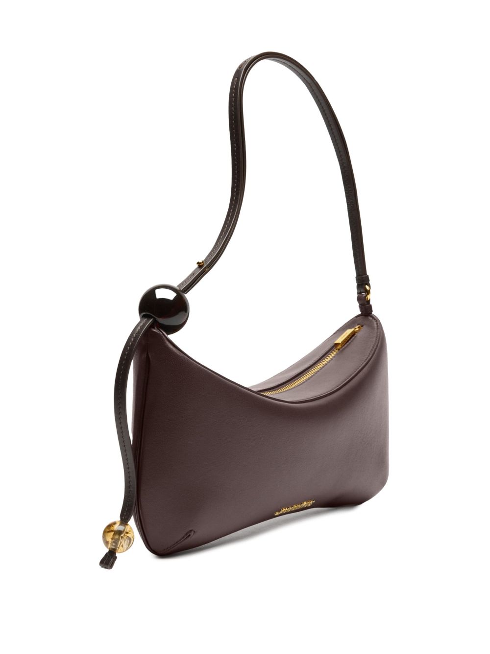 JACQUEMUS The Bisou Perle Shoulder Bag In Brown