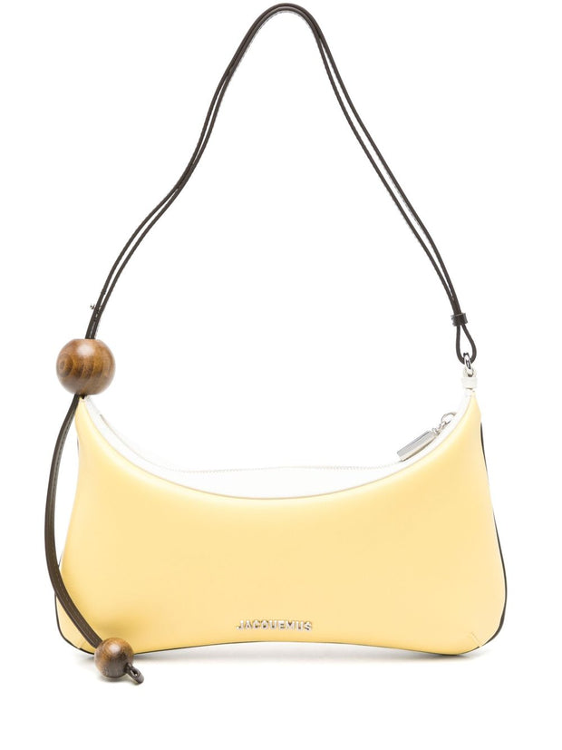 JACQUEMUS The Bisou Perle Shoulder Bag In Yellow