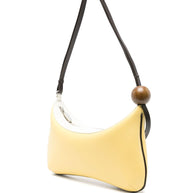JACQUEMUS The Bisou Perle Shoulder Bag In Yellow