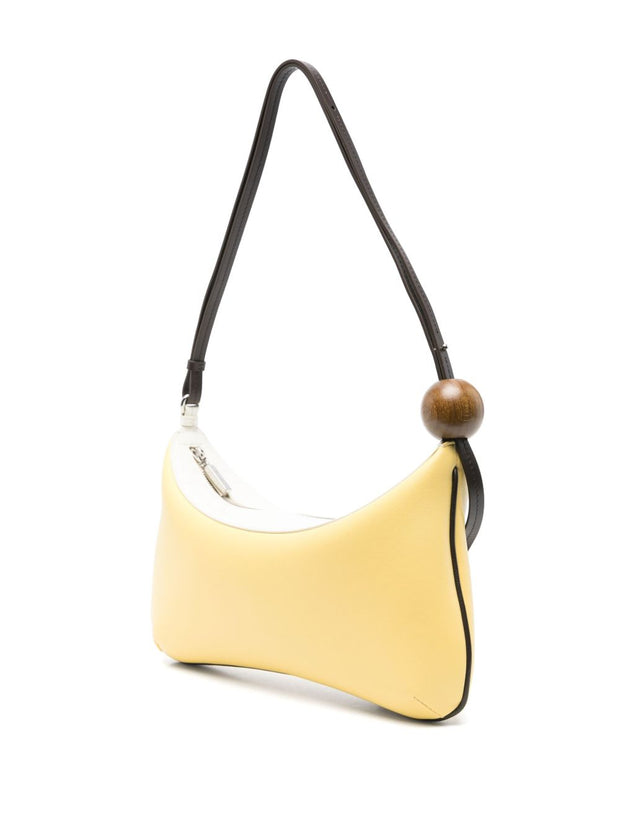 JACQUEMUS The Bisou Perle Shoulder Bag In Yellow