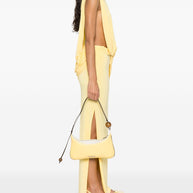 JACQUEMUS The Bisou Perle Shoulder Bag In Yellow